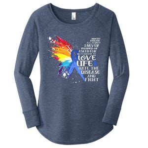 BehcetS Disease Awareness I Choose To Love Life And Fight Gift Women's Perfect Tri Tunic Long Sleeve Shirt