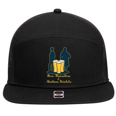 Ben Drankin American Alcoholic Gift 7 Panel Mesh Trucker Snapback Hat