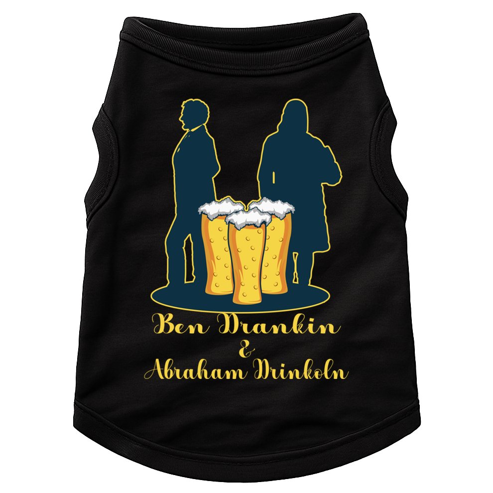 Ben Drankin American Alcoholic Gift Doggie Tank