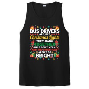 Bus Drivers Are Like Christmas Lights Christmas Bus Driver PosiCharge Competitor Tank