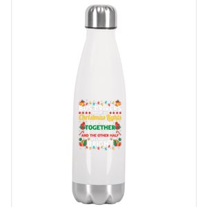 Bus Drivers Are Like Christmas Lights Christmas Bus Driver Stainless Steel Insulated Water Bottle