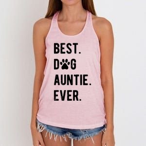 Best Dog Auntie Ever Dog Auntie Gift Dog Auntie Meaningful Gift Women's Knotted Racerback Tank