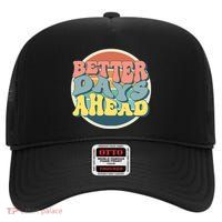 Better Days Ahead Retro Sunset High Crown Mesh Back Trucker Hat