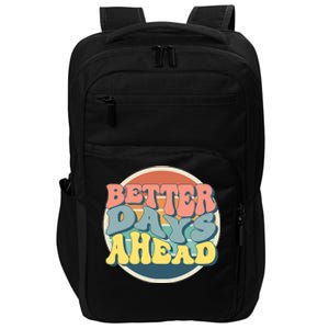 Better Days Ahead Retro Sunset Impact Tech Backpack