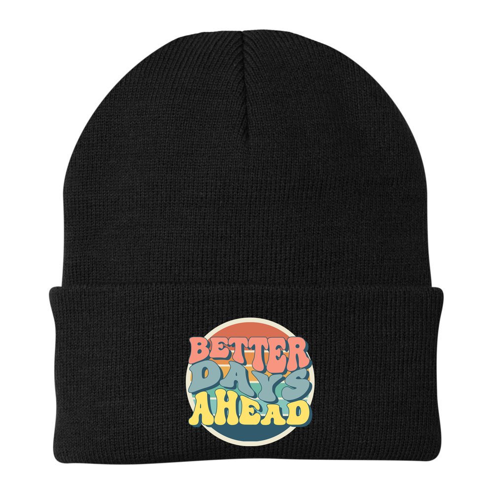 Better Days Ahead Retro Sunset Beanie