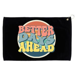 Better Days Ahead Retro Sunset Grommeted Golf Towel