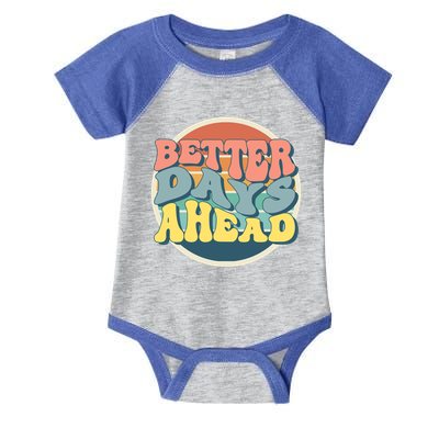 Better Days Ahead Retro Sunset Infant Baby Jersey Bodysuit