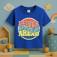 Better Days Ahead Retro Sunset Toddler T-Shirt
