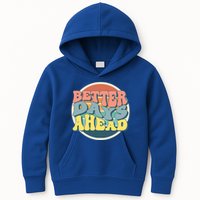 Better Days Ahead Retro Sunset Kids Hoodie