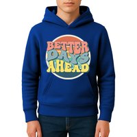 Better Days Ahead Retro Sunset Kids Hoodie