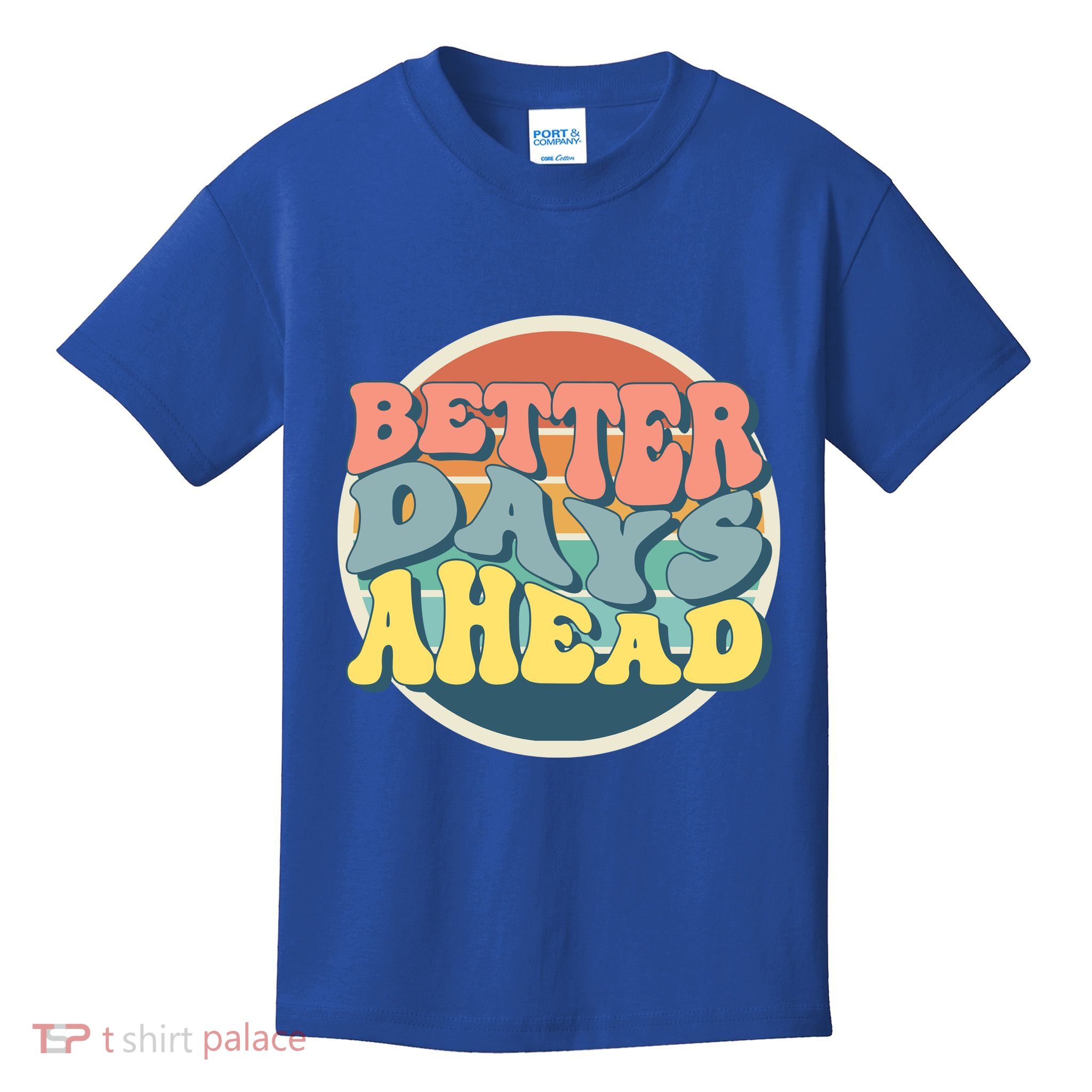 Better Days Ahead Retro Sunset Kids T-Shirt