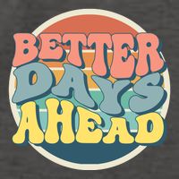 Better Days Ahead Retro Sunset Vector Backpack