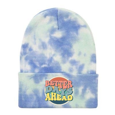 Better Days Ahead Retro Sunset Tie Dye 12in Knit Beanie