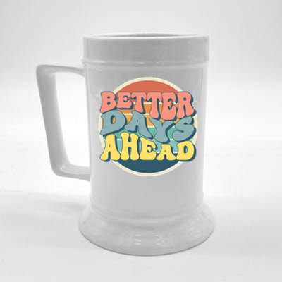 Better Days Ahead Retro Sunset Beer Stein