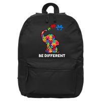 Be Different Autism Awareness Elephant 16 in Basic Backpack