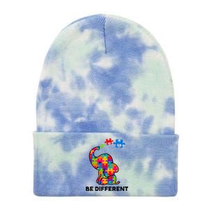 Be Different Autism Awareness Elephant Tie Dye 12in Knit Beanie