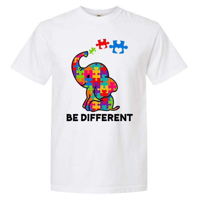 Be Different Autism Awareness Elephant Garment-Dyed Heavyweight T-Shirt