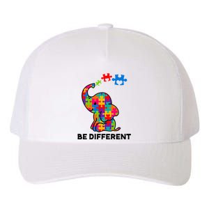 Be Different Autism Awareness Elephant Yupoong Adult 5-Panel Trucker Hat