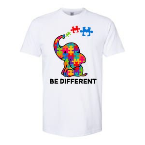 Be Different Autism Awareness Elephant Softstyle CVC T-Shirt