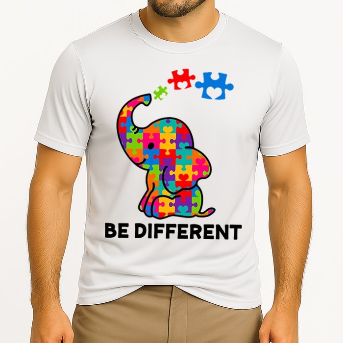 Be Different Autism Awareness Elephant Performance Shirt