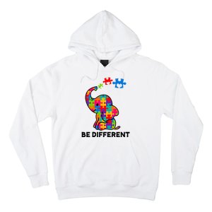 Be Different Autism Awareness Elephant Hoodie