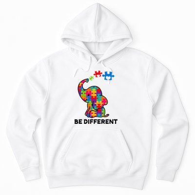 Be Different Autism Awareness Elephant Hoodie