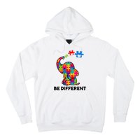 Be Different Autism Awareness Elephant Hoodie