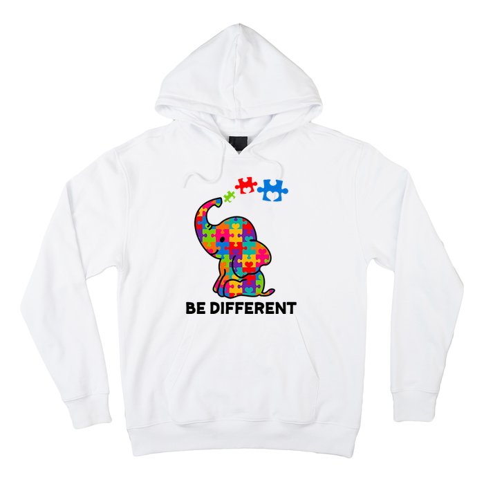 Be Different Autism Awareness Elephant Hoodie