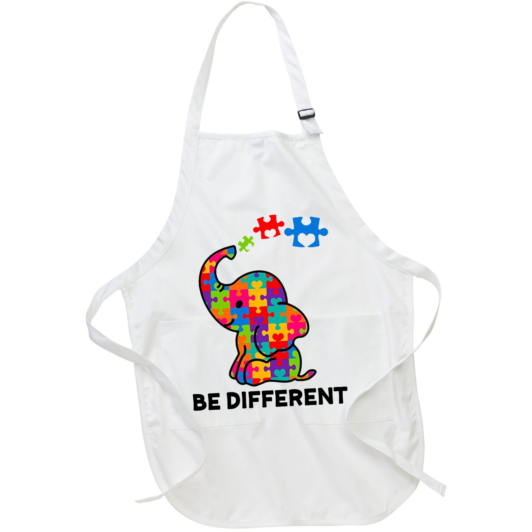 Be Different Autism Awareness Elephant Apron