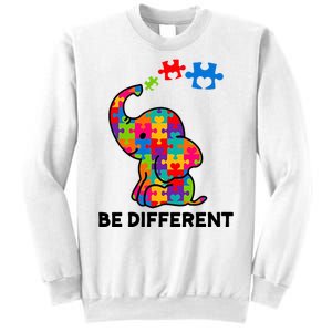 Be Different Autism Awareness Elephant Sweatshirt