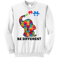 Be Different Autism Awareness Elephant Sweatshirt