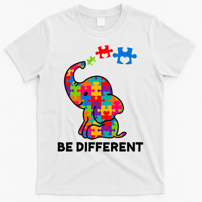 Be Different Autism Awareness Elephant T-Shirt