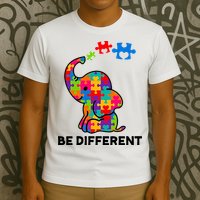 Be Different Autism Awareness Elephant T-Shirt