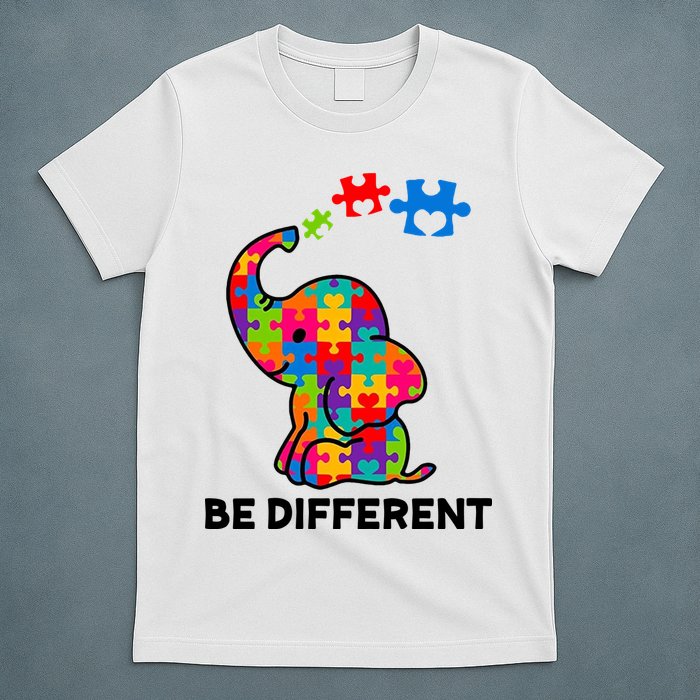 Be Different Autism Awareness Elephant T-Shirt