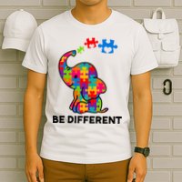 Be Different Autism Awareness Elephant T-Shirt