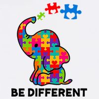 Be Different Autism Awareness Elephant T-Shirt