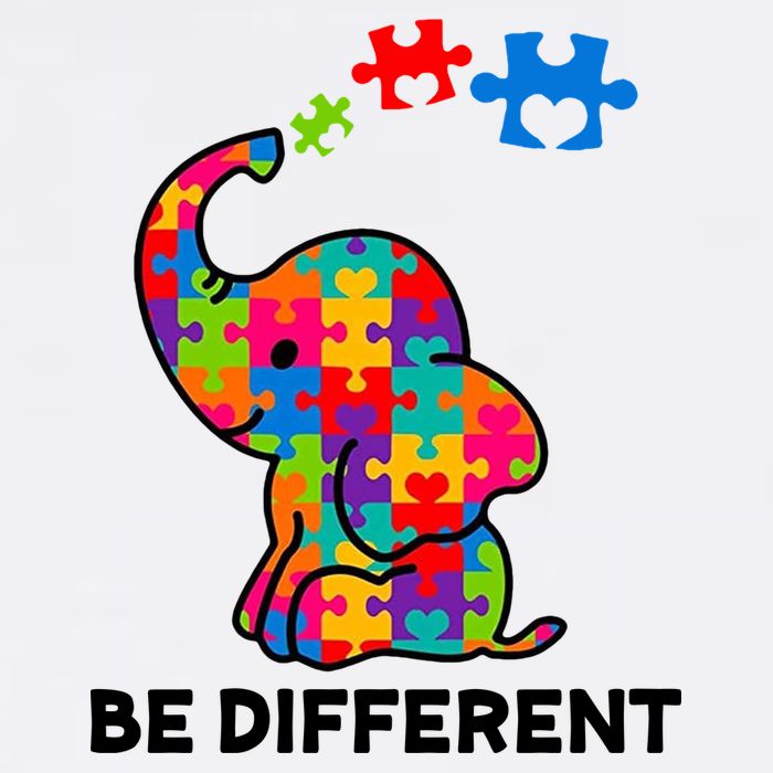 Be Different Autism Awareness Elephant T-Shirt