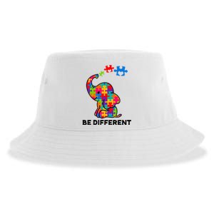 Be Different Autism Awareness Elephant Sustainable Bucket Hat