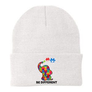 Be Different Autism Awareness Elephant Knit Cap Winter Beanie