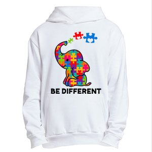 Be Different Autism Awareness Elephant Urban Pullover Hoodie