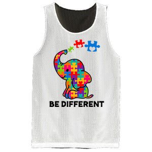 Be Different Autism Awareness Elephant Mesh Reversible Basketball Jersey Tank