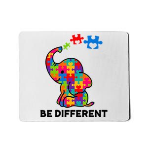 Be Different Autism Awareness Elephant Mousepad