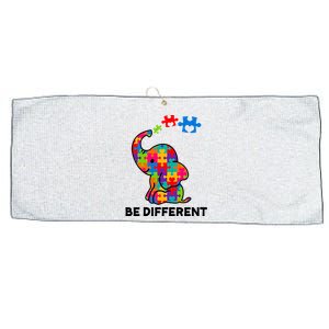 Be Different Autism Awareness Elephant Large Microfiber Waffle Golf Towel