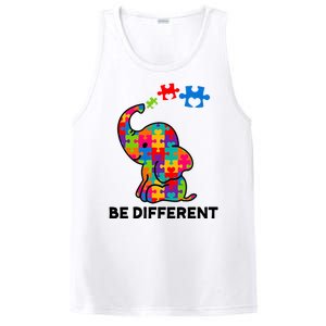 Be Different Autism Awareness Elephant PosiCharge Competitor Tank