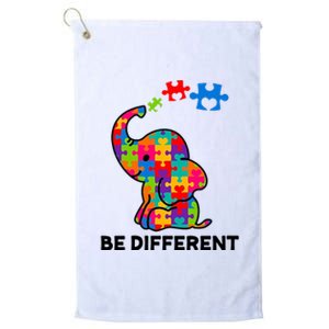 Be Different Autism Awareness Elephant Platinum Collection Golf Towel