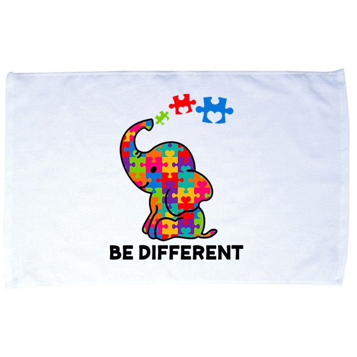 Be Different Autism Awareness Elephant Microfiber Hand Towel