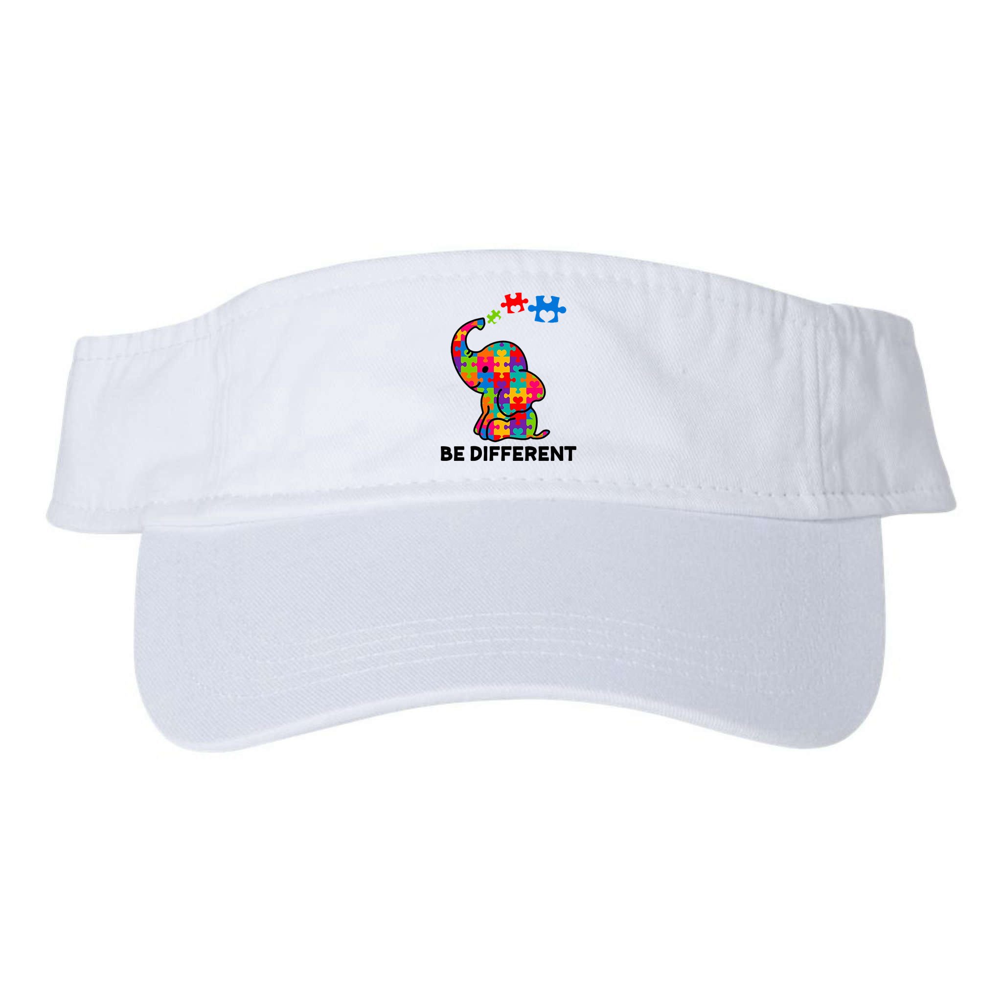 Be Different Autism Awareness Elephant Visor
