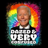 Biden Dazed And Very Confused Tiedye Funny Anti Joe Biden Backpack