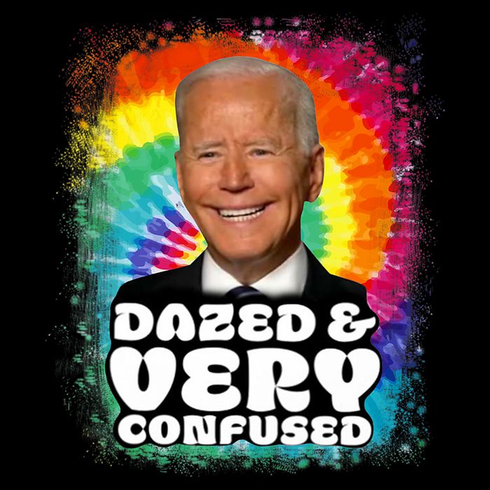 Biden Dazed And Very Confused Tiedye Funny Anti Joe Biden Backpack