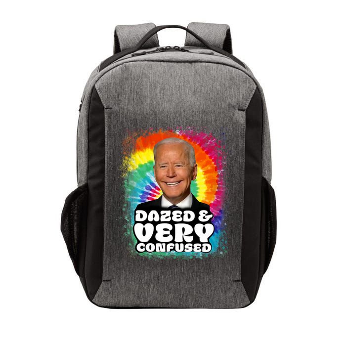 Biden Dazed And Very Confused Tiedye Funny Anti Joe Biden Vector Backpack